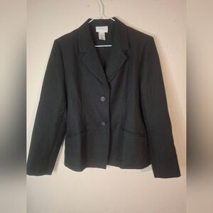Alfred Dunner Classic Black Women's Blazer size 8